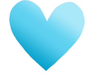 Blue Gradient Heart